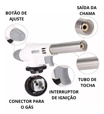 Maçarico de Cozinha Portátil – Para Flambagem e Receitas Gou