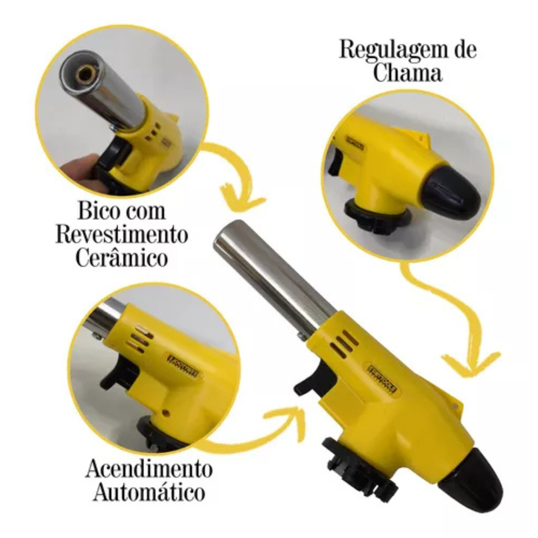 Maçarico de Cozinha Portátil – Para Flambagem e Receitas Gou