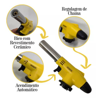 Maçarico de Cozinha Portátil – Para Flambagem e Receitas Gou