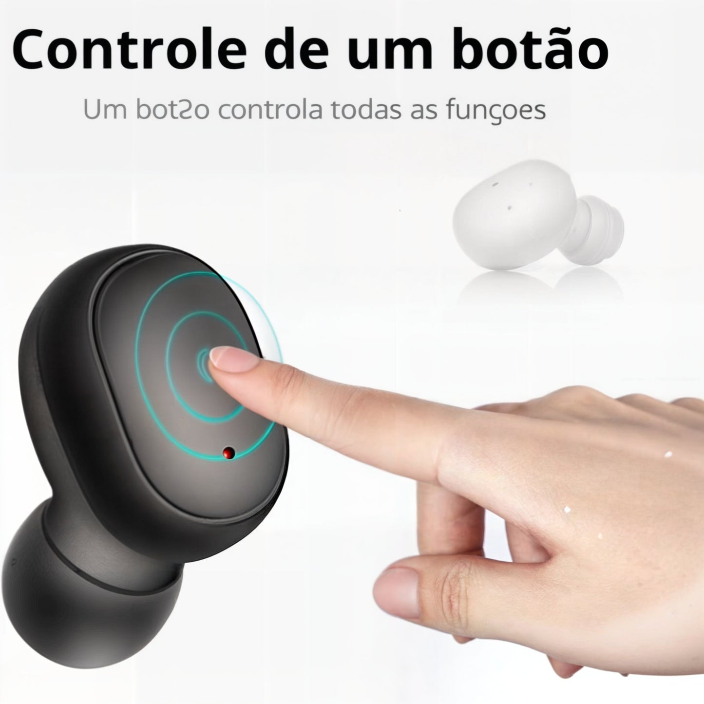 Fone de ouvido, TWS Bluetooth 5.0 – Bateria de Longa Duração