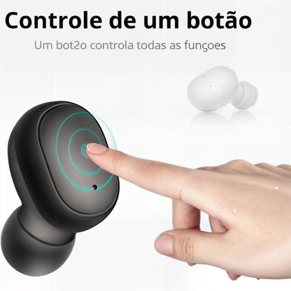 Fone de ouvido, TWS Bluetooth 5.0 – Bateria de Longa Duração